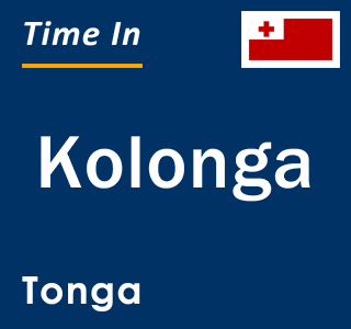 Current local time in Kolonga, Tonga