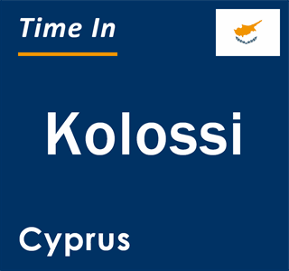 Current local time in Kolossi, Cyprus