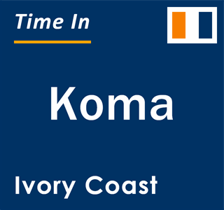 Current local time in Koma, Ivory Coast