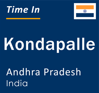 Current local time in Kondapalle, Andhra Pradesh, India