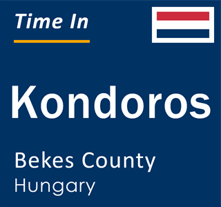 Current local time in Kondoros, Bekes County, Hungary