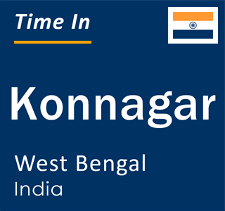 Current local time in Konnagar, West Bengal, India