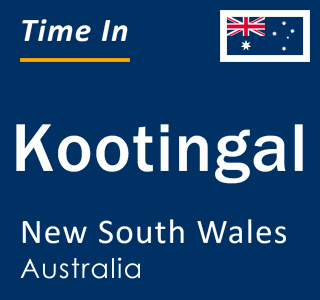 Current local time in Kootingal, New South Wales, Australia