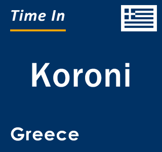 Current local time in Koroni, Greece