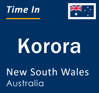 Current local time in Korora, New South Wales, Australia