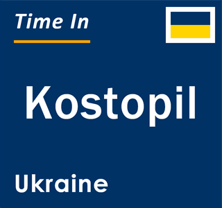 Current local time in Kostopil, Ukraine