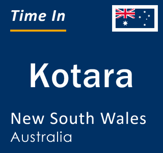 Current local time in Kotara, New South Wales, Australia