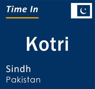 Current local time in Kotri, Sindh, Pakistan