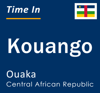 Current time in Kouango, Ouaka, Central African Republic