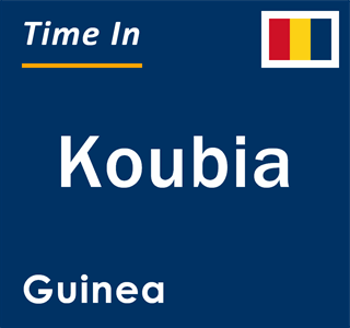 Current local time in Koubia, Guinea