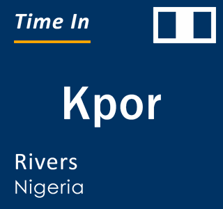 Current time in Kpor, Rivers, Nigeria