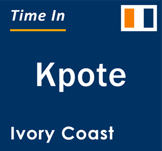 Current local time in Kpote, Ivory Coast