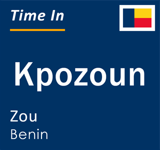 Current local time in Kpozoun, Zou, Benin