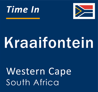 Current local time in Kraaifontein, Western Cape, South Africa