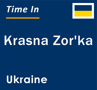 Current local time in Krasna Zor'ka, Ukraine