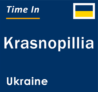 Current local time in Krasnopillia, Ukraine