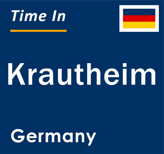 Current local time in Krautheim, Germany