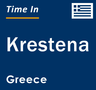 Current local time in Krestena, Greece