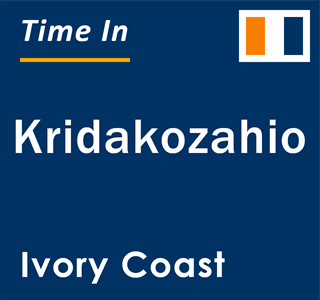 Current local time in Kridakozahio, Ivory Coast