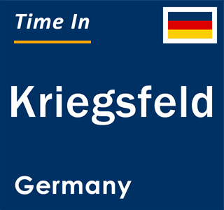 Current local time in Kriegsfeld, Germany