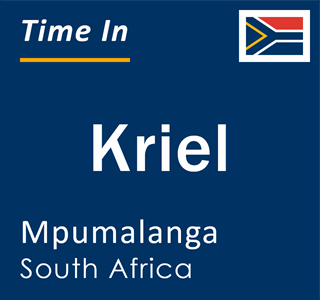 Current local time in Kriel, Mpumalanga, South Africa