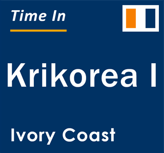 Current local time in Krikorea I, Ivory Coast