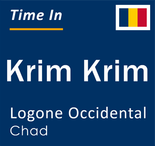 Current local time in Krim Krim, Logone Occidental, Chad