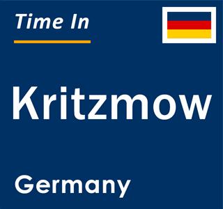 Current local time in Kritzmow, Germany