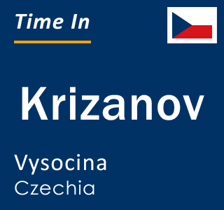 Current local time in Krizanov, Vysocina, Czechia