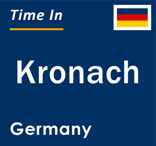 Current local time in Kronach, Germany