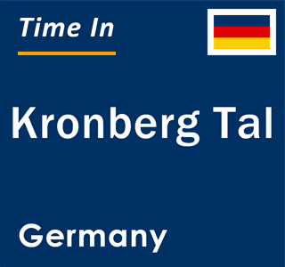 Current local time in Kronberg Tal, Germany