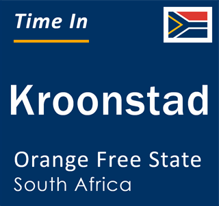 Current local time in Kroonstad, Orange Free State, South Africa
