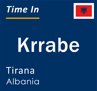 Current time in Krrabe, Tirana, Albania