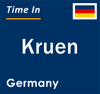 Current local time in Kruen, Germany