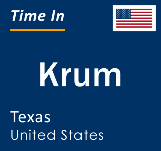 Current local time in Krum, Texas, United States