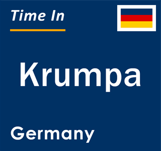 Current local time in Krumpa, Germany