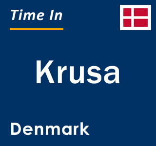 Current local time in Krusa, Denmark