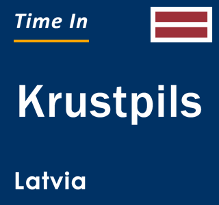 Current local time in Krustpils, Latvia