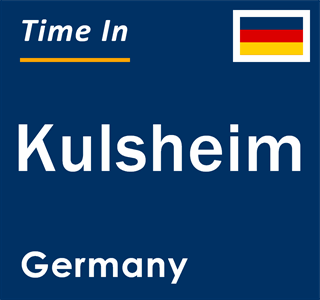 Current local time in Kulsheim, Germany