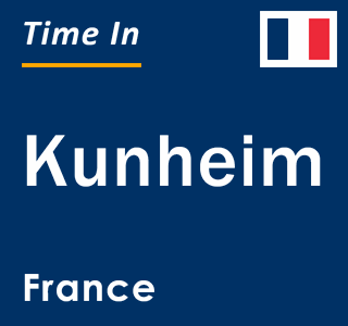 Current local time in Kunheim, France