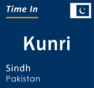 Current local time in Kunri, Sindh, Pakistan
