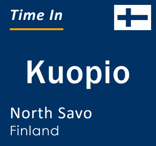 Current time in Kuopio, North Savo, Finland