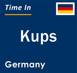 Current local time in Kups, Germany