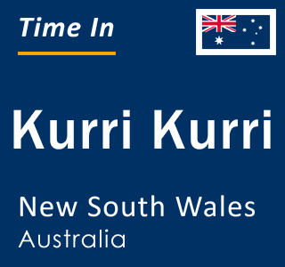 Current local time in Kurri Kurri, New South Wales, Australia
