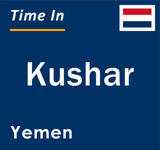 Current local time in Kushar, Yemen