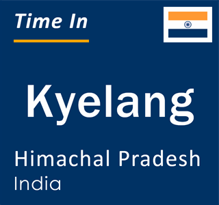Current local time in Kyelang, Himachal Pradesh, India