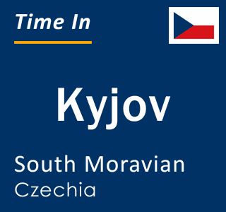 Current local time in Kyjov, South Moravian, Czechia