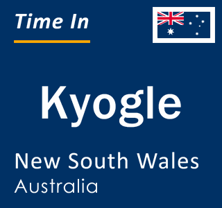 Current local time in Kyogle, New South Wales, Australia