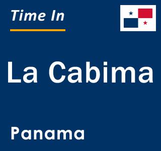 Current local time in La Cabima, Panama