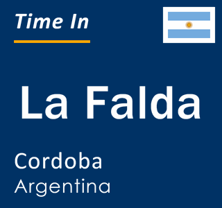 Current local time in La Falda, Cordoba, Argentina
